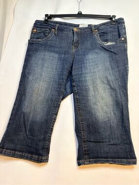 Venezia Dark Blue Boyfriend Jeans Shorts